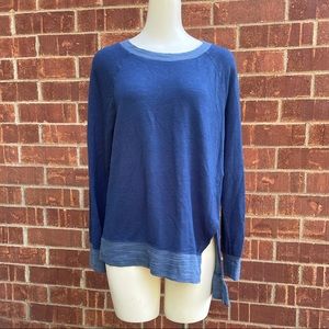 Mossimo Asymmetrical Blue Sweater (Medium)